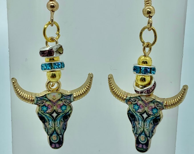Texas Long Horn Earrings