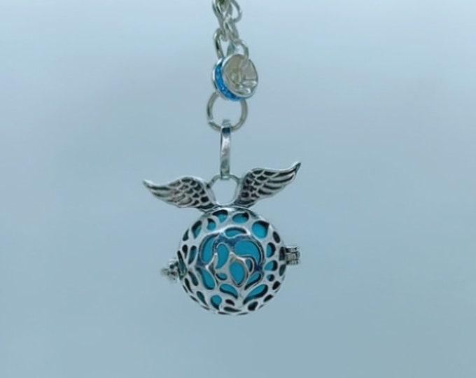 Aromatherapy Nurse Charm Keychain or Rear View Mirror Necklace