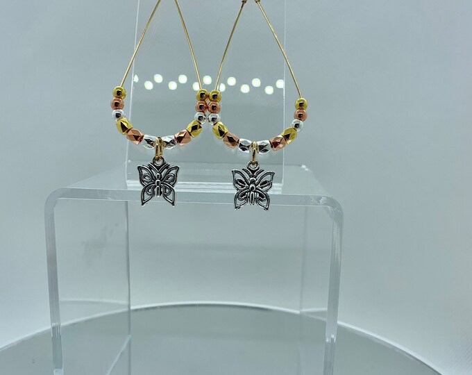 Bejeweled Butterfly Earrings