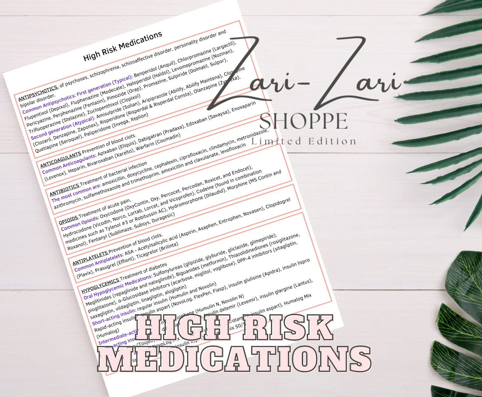 New OASIS E Cheat Sheet With High Risk Medications and Written BIMS ...