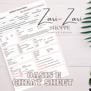 New OASIS E Cheat Sheet with High Risk Medications and Written BIMS Flashcards, OASIS Home Health Nurse, Oasis E, Nurse Revisit Sheet