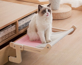 Cat Hanging Bed, Cat Bed, Cat Hamack, Pet Gift,Minimalistic pet furniture, Cat Window Perch