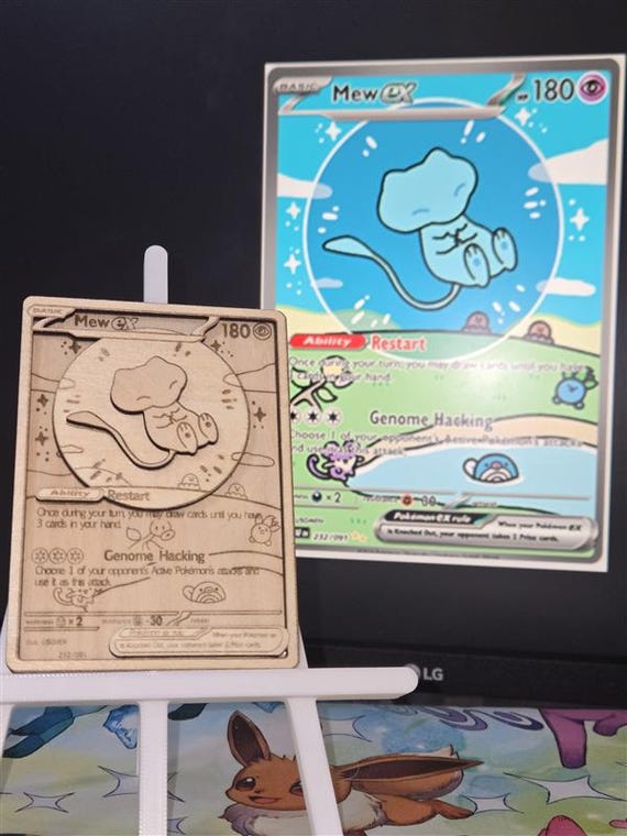 bubble mew pokemon card Mew ex 232/091 SIR main image 0