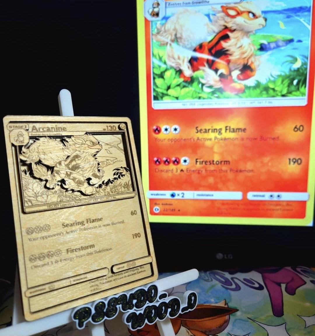 Arcanine Art Card - Etsy