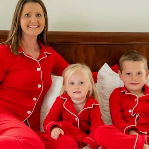 Christmas Red and White Matching Pajamas