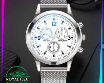 Herren Luxus Quarzuhr Edelstahl Moderne Stil Uhren Kostenloser Versand Weltweit