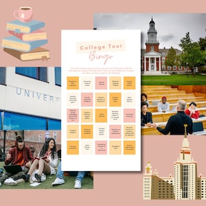 College Tour Bingo