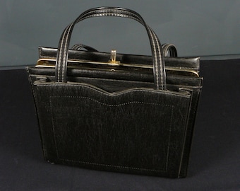 midcentury small handbag faux leather Skai 50s women's bag