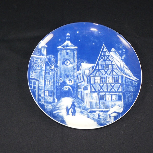 vintage Wandschmuckteller*Royal Bavaria, Rothenburg o.d.Tauber* 1977 OVP