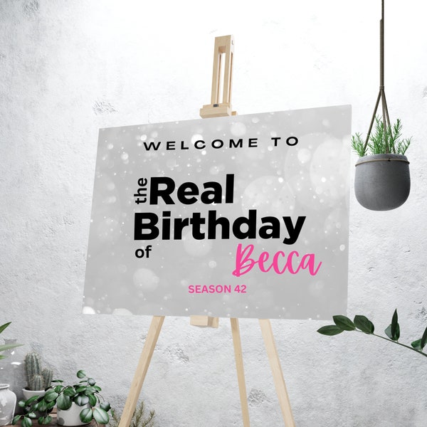 Real Housewives Party Welcome Sign | Real Housewives Theme Decoration | Real Housewives Printable | Real Welcome signs | Birthday Banner