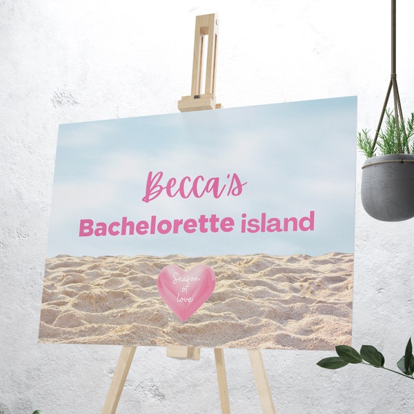 Island Bachelorette Party Welcome Sign | Island Decoration | Season of Love Theme Island Welcome Sign | Island Printable | Instant Download