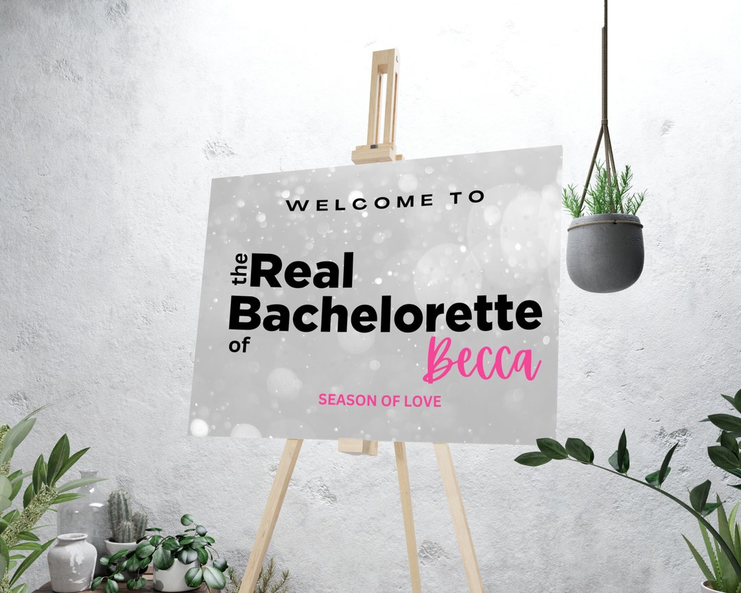 Real Housewives Bachelorette Party Sign Real Housewives Theme