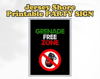 Jersey Shore Party Posters | Jersey Shore Printable Party Sign | Jersey Shore Party Decorations | Jersey Shore Bar | Instant Download