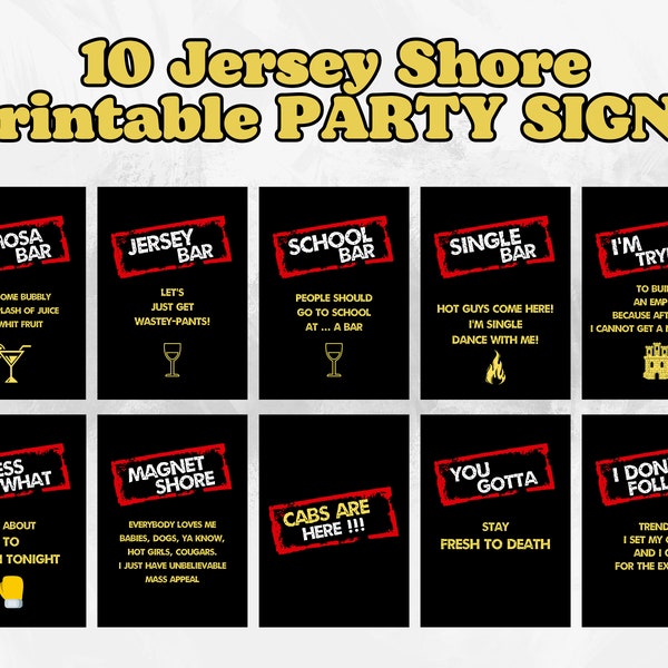 Jersey Shore Party Decorations Etsy