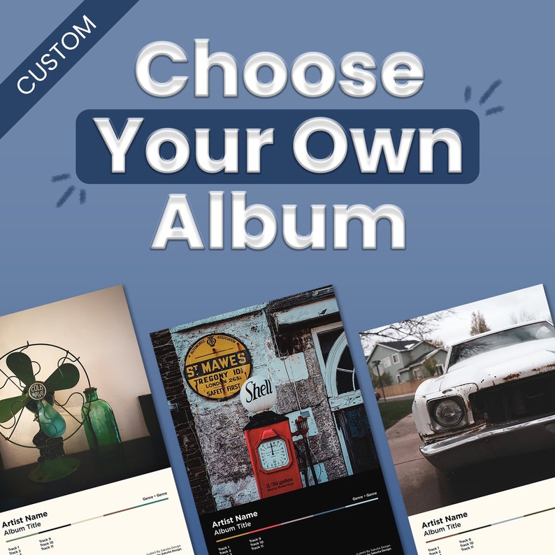 Custom Album Cover Poster / Choose Your Own Album / Album Etsy