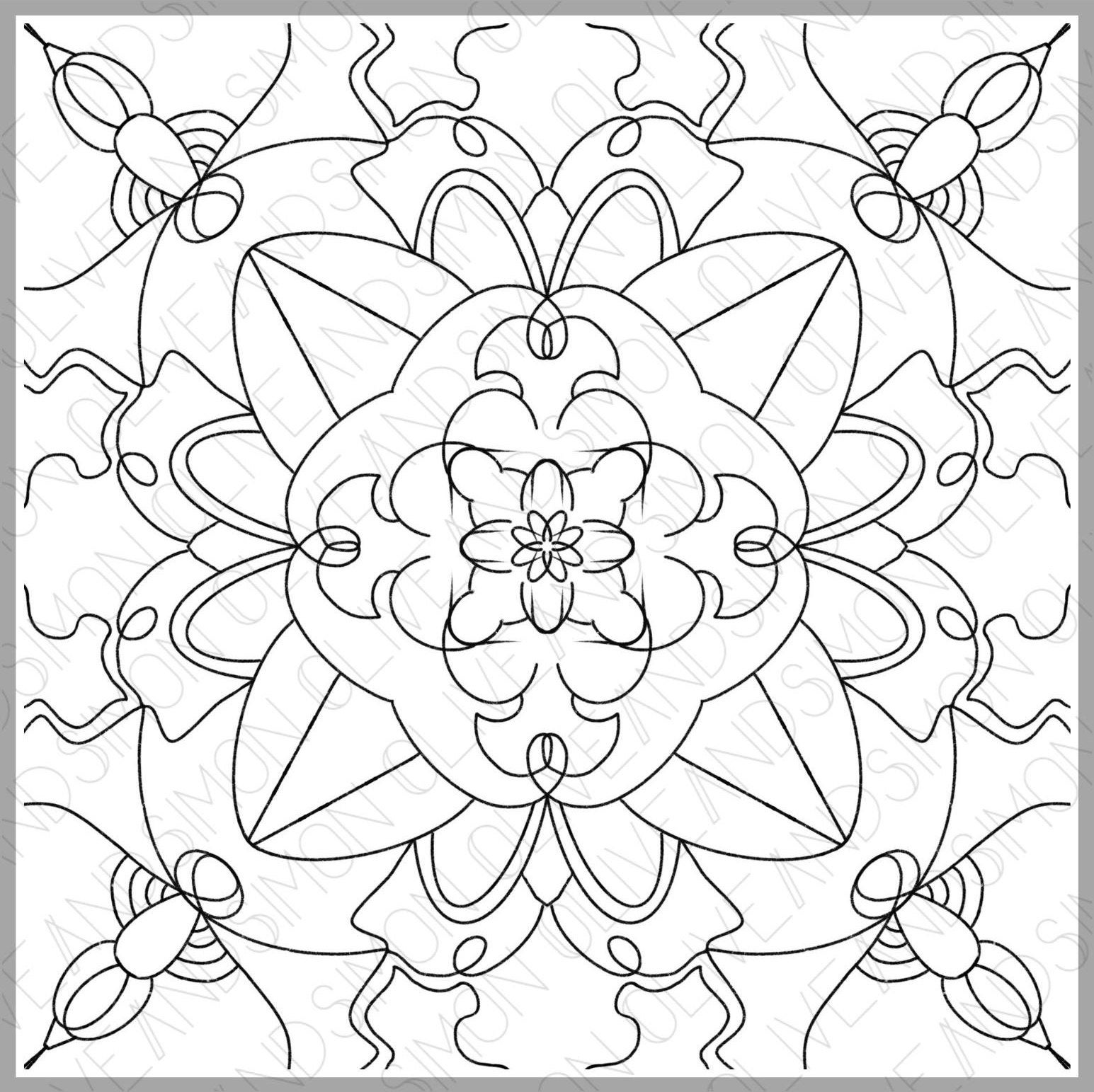 10-printable-coloring-pages-for-adults-symmetry-art-coloring-sheets