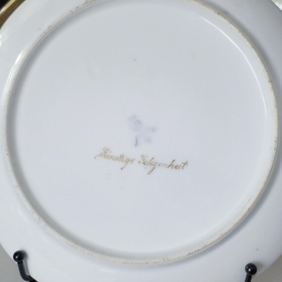 Antique Helena Wolfsohn Dresden Hand-painted Cabinet Plate, C