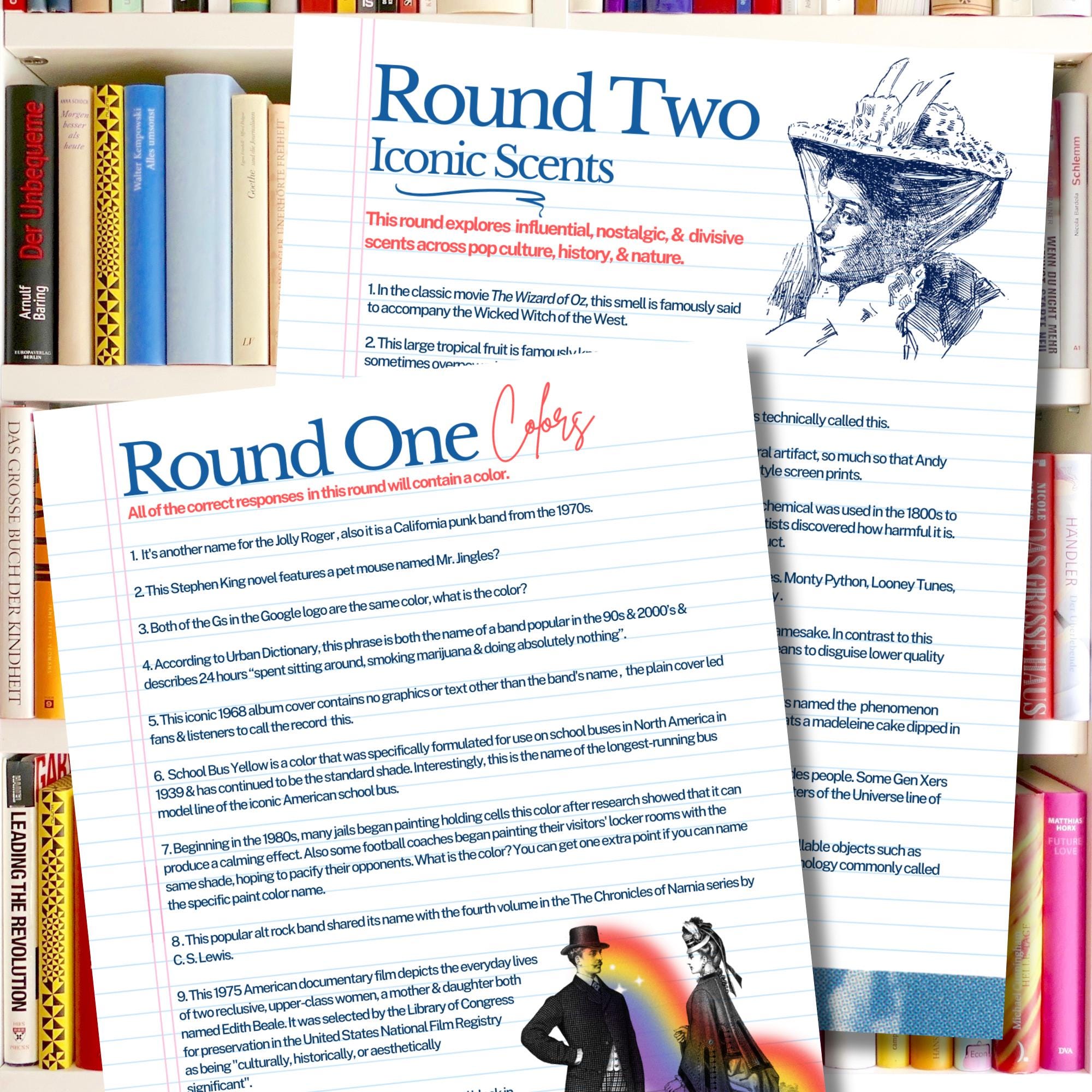 Five Round Trivia Set - 5 Senses Theme - Printable Set + Team Score ...
