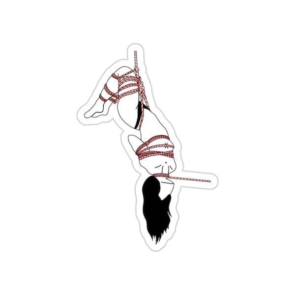 The Red Threads No. 2|Hung N Strung Shibari Vinyl Sticker