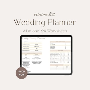 Plantilla de hoja de cálculo de presupuesto de boda Hojas de Google / Planificador de finanzas de bodas / Carpeta de presupuesto de bodas / Plantilla de presupuesto / Planificador de bodas digital