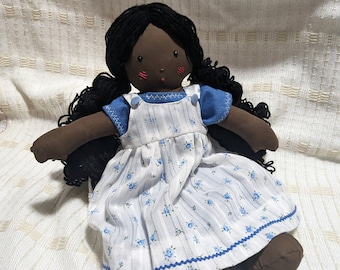 14" doll with blue outfit