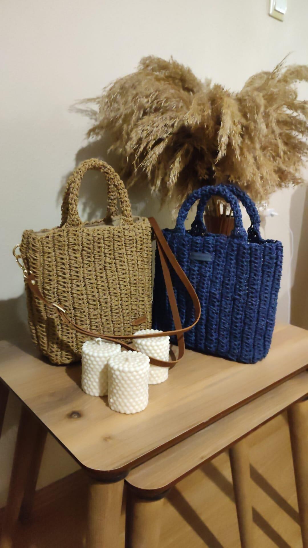 Maya Navy Embellished Drawstring Purse