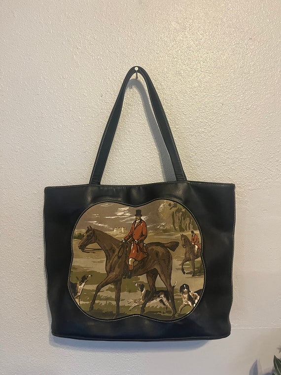 Vintage Leather Horse Styled Bag - image 2