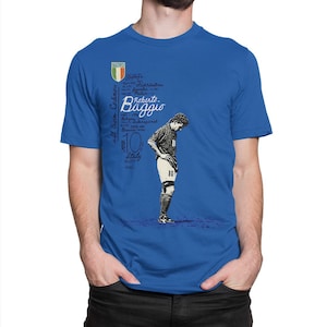 Camiseta Roberto Baggio Italia, tallas para hombre y mujer (wtb-032)