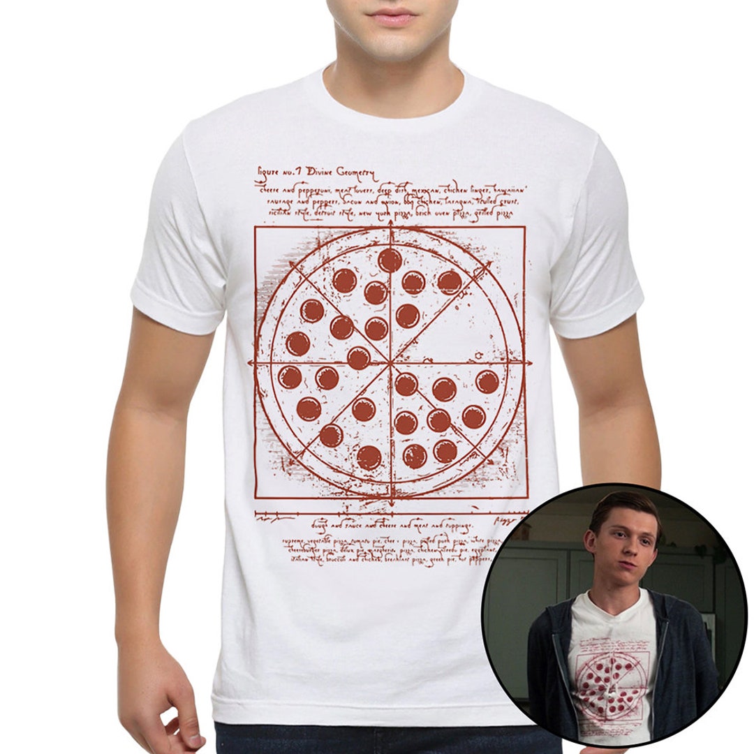 Tom Holland Pizza Graphic Tee, Spider-man Inspired T-shirt (SPD