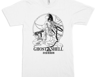 Ghost in the Shell Graphic T-Shirt, Men's Women's Sizes (wtb-112)