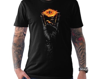 Sauron Rock N Roll T-Shirt, Men's Women's Sizes (LOR-38861)