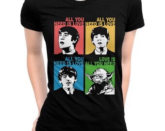 The Beatles レアTシャツ「All You Need Is Love」 THE BEATLES ビートルズ (結成 65周年 ) - Yellow Submarine All