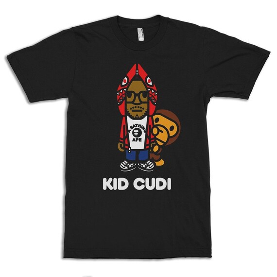 Kid Cudi Tシャツ キッドカディ Rap tee Kanye West KID CUDI キッド・カディ ラップT 00年代 ツアーTシャツ 黒