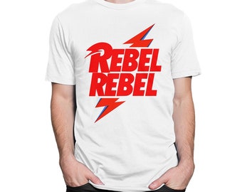 David Bowie Rebel Rebel T-Shirt, Men's Women's Sizes (wtb-059)