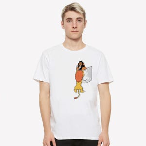 Camiseta de Scar y Mufasa en un bolsillo, camiseta de El Rey León, tallas para hombres y mujeres (wtb-121)
