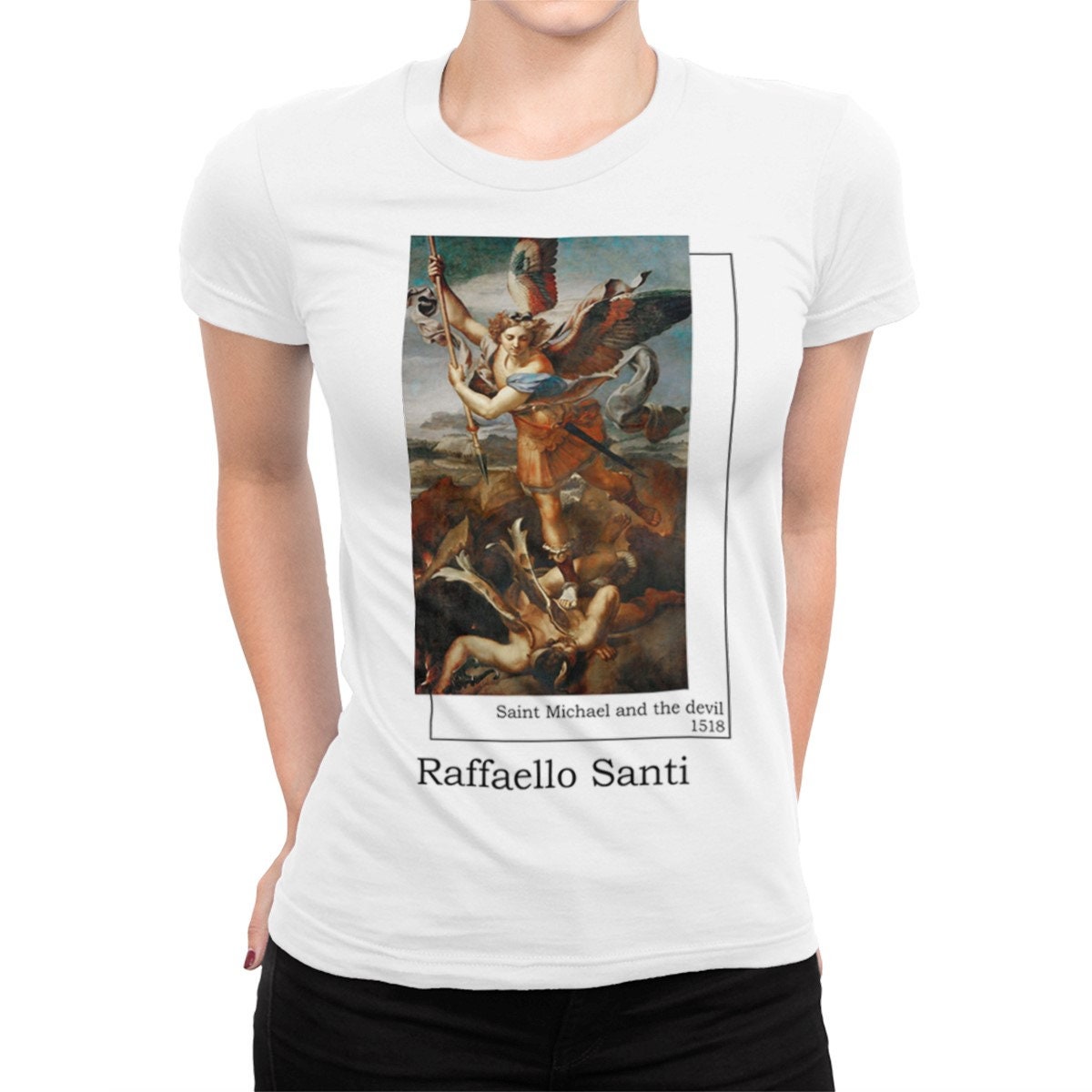 Buy Raffaello Santi Saint Michael and the Devil T-shirt, Men