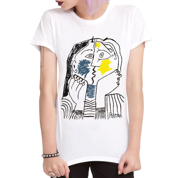 The Kiss by Pablo Picasso T-Shirt, Men's Women's Sizes (wtb-061)