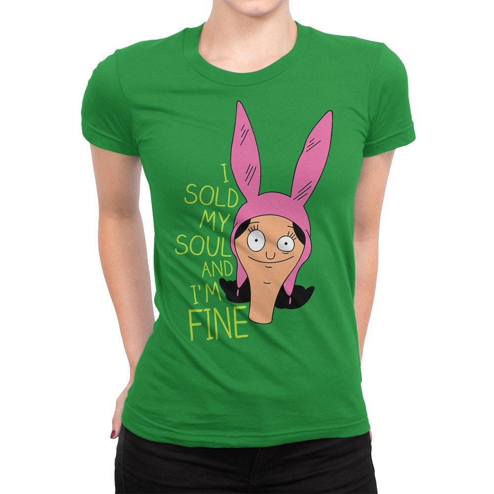 Louise Belcher - T Shirt Dress Premium Long Sleeve - Designed by shournofs