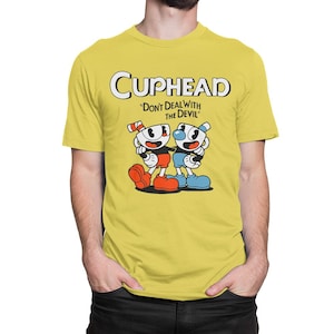 Cuphead Don&#39;t Deal With The Devil T-Shirt, Men&#39;s Women&#39;s Sizes (wtb-132)
