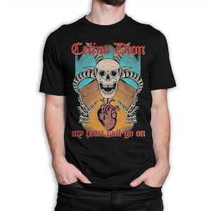 Celine Dion My Heart Will Go On Heavy Metal T-Shirt, Herren Damen Größen (wtb-082)