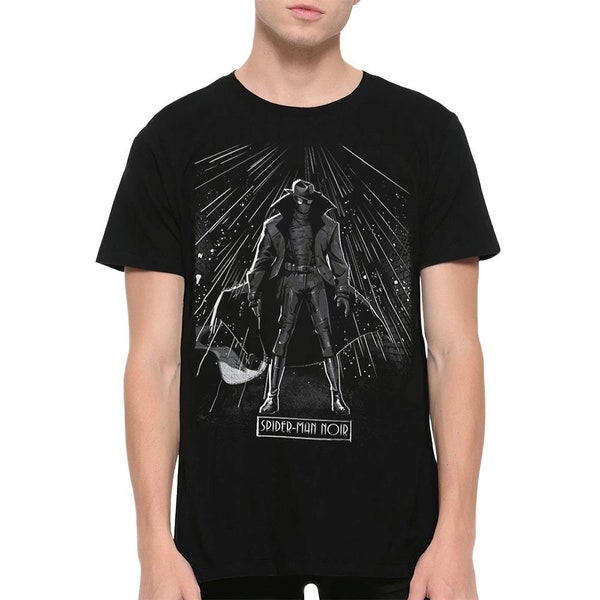 Spider-Man Noir T-Shirt, Spider-Verse Shirt, Men's Women's Sizes (SPY-09001)