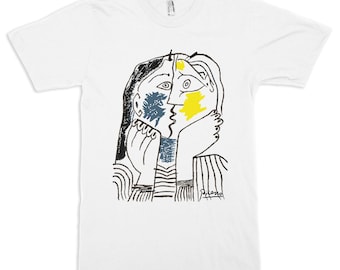 The Kiss by Pablo Picasso T-Shirt, Men's Women's Sizes (wtb-061)