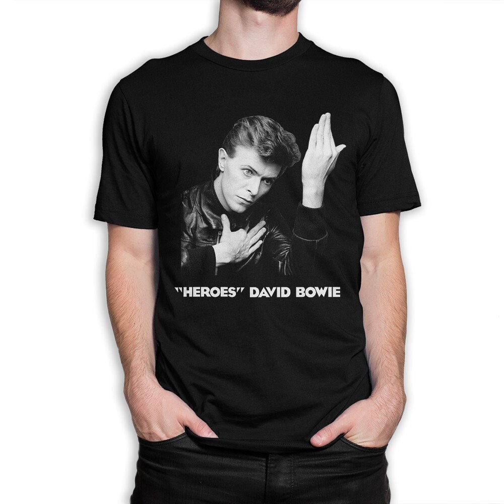 David Bowie HEROES Tシャツ(未開封) David Bowie - Heroes 1977 Vintage Style T-shirt (Vintage
