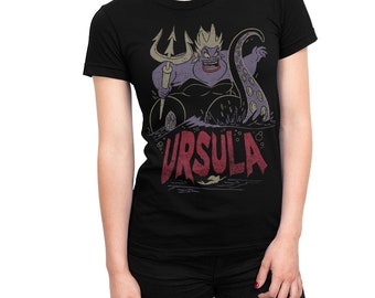 Ursula Little Mermaid Vintage T-Shirt, Men's Women's Sizes (wtb-118)