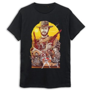 Clint Eastwood The Good the Bad and the Ugly Art T-Shirt, Men's Women's Sizes (COW-468251)