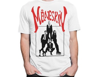 マネスキン ロゴTシャツ、メンズ＆レディースサイズ（MAN-789249