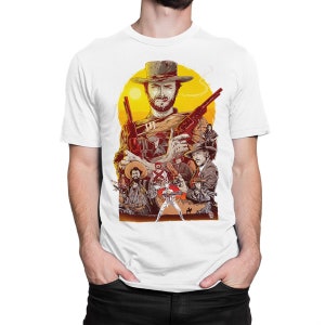 Clint Eastwood The Good the Bad and the Ugly Art T-Shirt, Men's Women's Sizes (COW-468251)