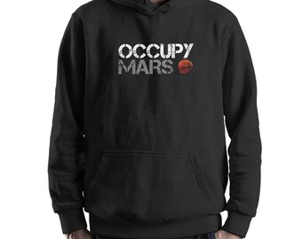 Occupy Mars Elon Musk Hoodie and Sweatshirt, George Orwell Hoodie, Unisex Sizes (ELN-88504)