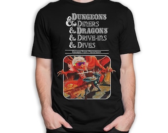 Dungeons Diners Dragons Funny DND T-Shirt, D&D Board Game Shirt, Men's Women's Sizes (wtb-138)