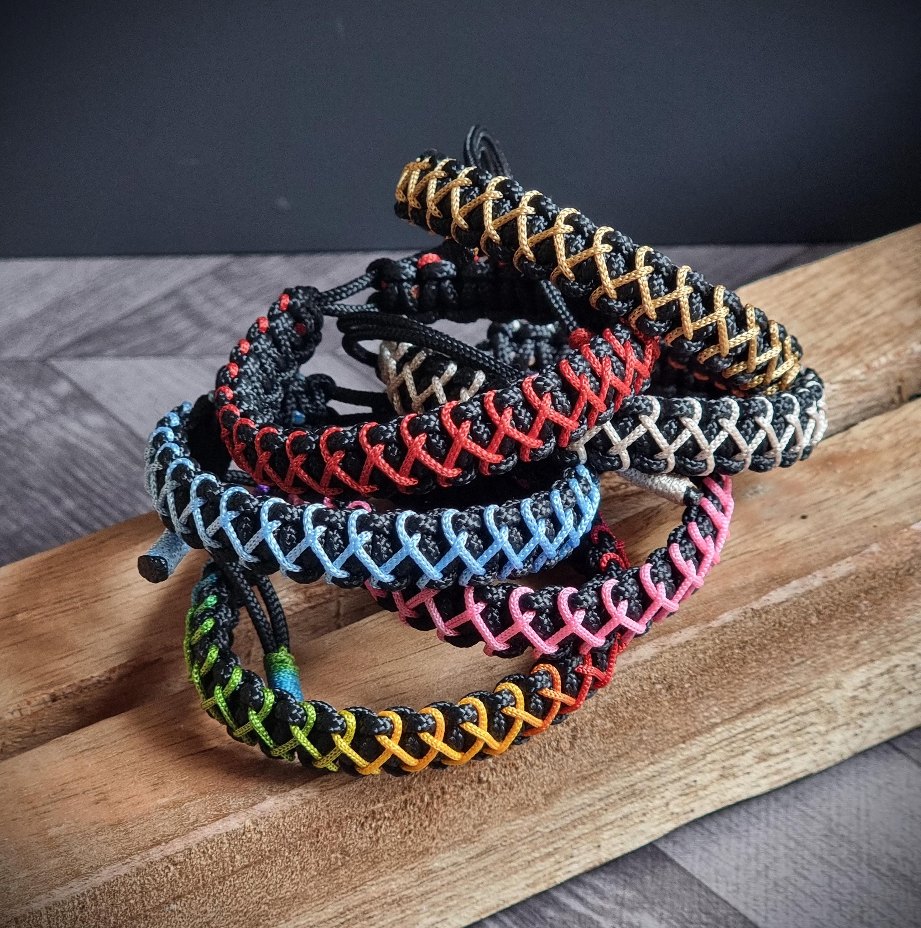 Braccialetti In Paracord Fatti A Mano – 7 Trecce, 4mm, Sgancio Rapido, UK - Foto 5